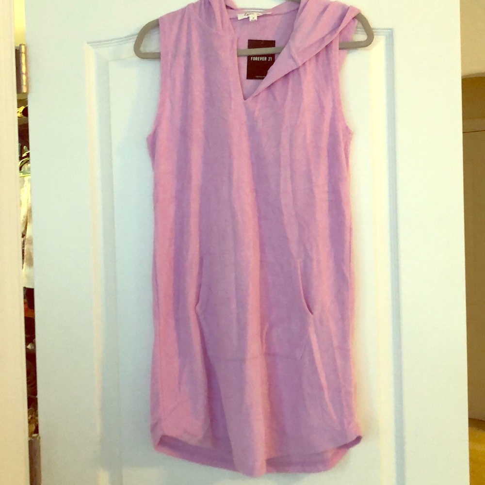 French terry hooded cover up **sold***